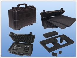 Carrying case - water resistant, dust and impact-resistant