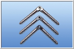 Aluminium hinge pin 3 / 50 mm