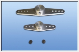 Alu Anlenkhebel 30 oder 50 mm mit M3 Stellring