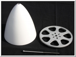 Premium CFK Spinner in White Ã¸ 137/171 mm
