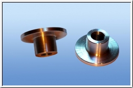 2 Alu hubcaps mounting bushings Ã¸ 5 mm