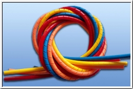 Spiral hose colored 4 - 20 mm length 1 m