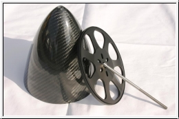Premium CFK Spinner in Sichtkohle ø 116/130 mm